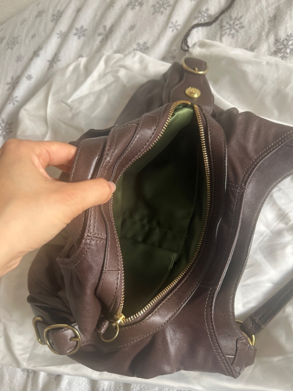 Coach - brown handbag - Picture 2 of 3
